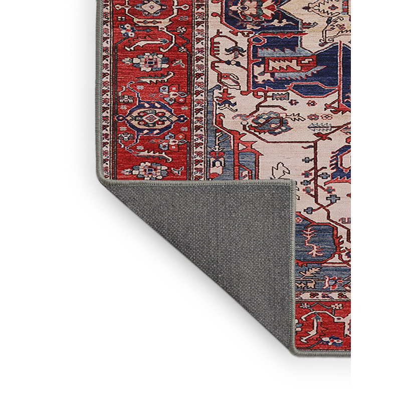 Tapis oriental rouge Fresca, Rectangle 5 pi x 7 pi