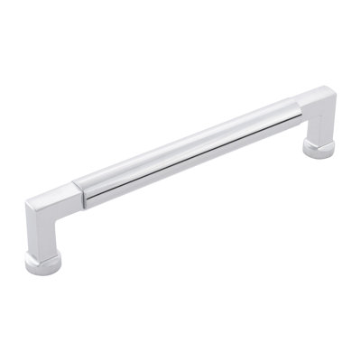 Parkview Collection Handle Pull - 6-5/16" Center to Center Cabinet Pull Chrome - Transitional Hardware for Drawers & Cabinets