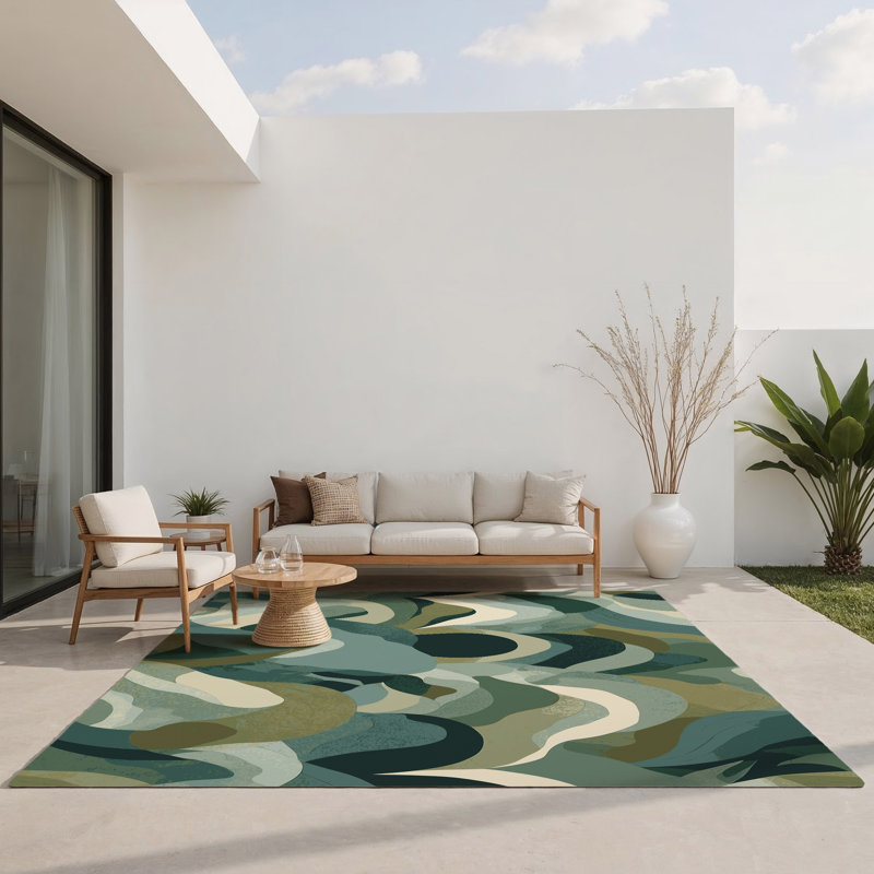 Tapis intérieur et extérieur Cosmic Peaks, Rectangle 1'6" x 2'6"