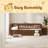 Twin Size Wood Daybed With Trundle And Fence Guardrails-377080852