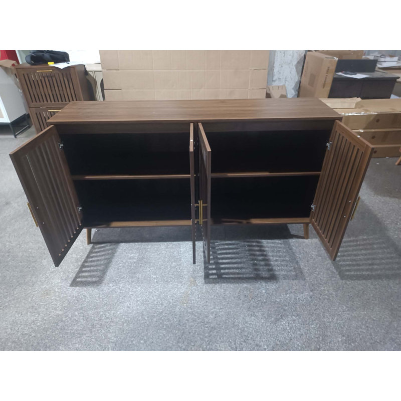 Buffet 63 po en noyer avec rangement