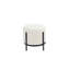 Tabouret rond Formentera jaune bouclé-1467954793