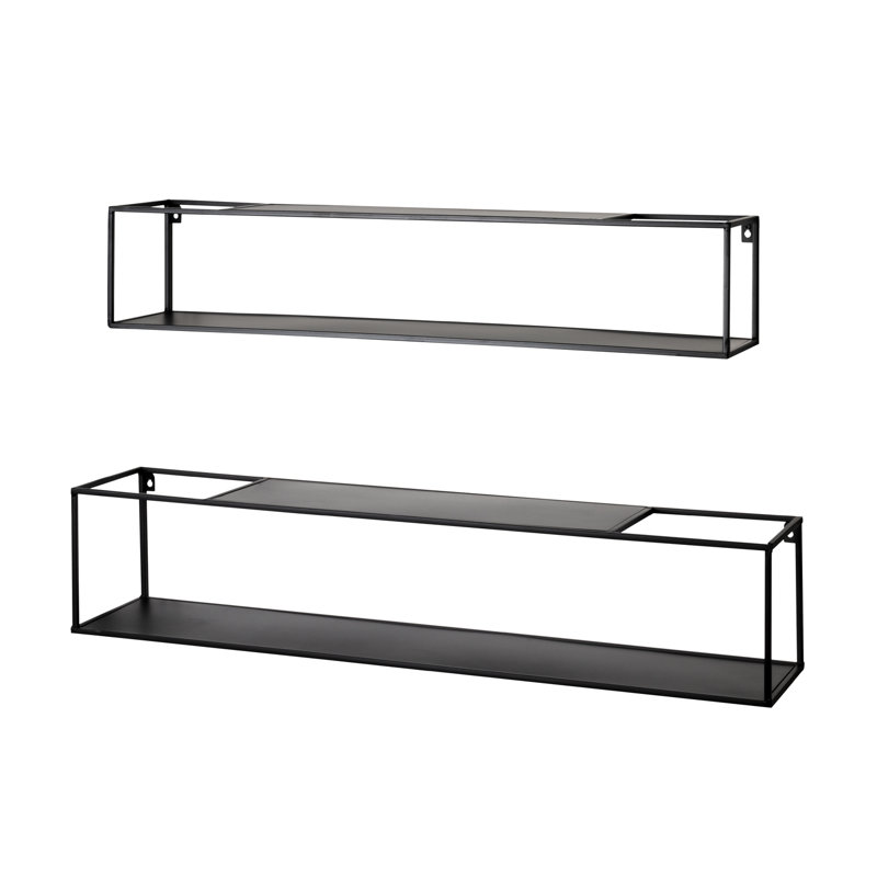 Georgeanne 2 Piece Metal Floating Shelf