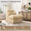 Chaise d'appoint minimaliste avec revêtement en chenille douce et structure en bois massif-1313505182