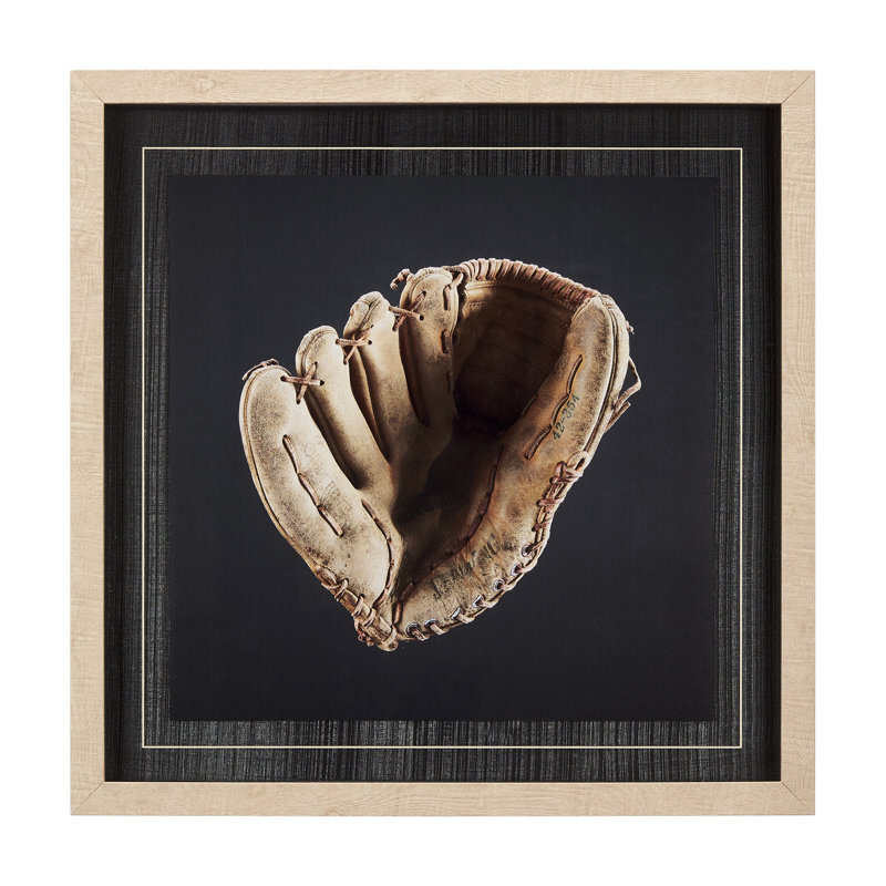 «Pop Fly a Hand», reproduction d'art encadrée texturée matte sous verre, Brun, Pop Fly I,  H 21,5 po x l 21,5 po