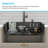 33'' L x 22'' W Quartz Drop-In Workstation Kitchen Sink, Granite Composite Single Bowl Kitchen Sink with Sink Grid, Strainer, Cutting Board and Roll-up Rack