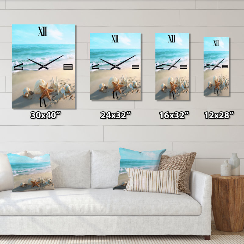 Horloge murale Inzillo - Paysages, H 32 po x l 24 po x P 1 po