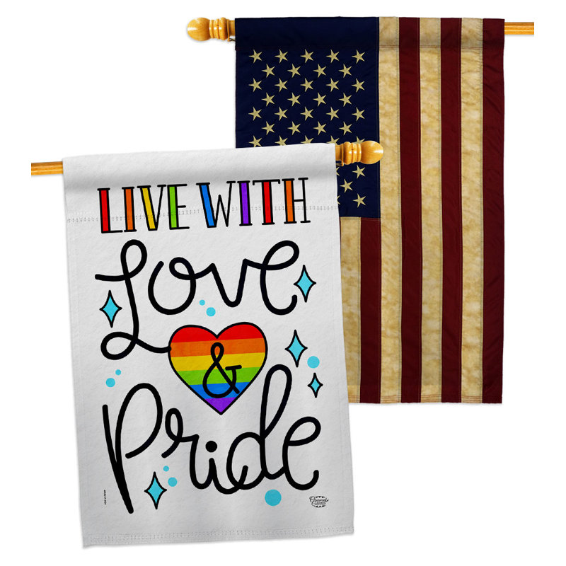 Drapeau de maison à 2 côtés en polyester 40 po x 28 po