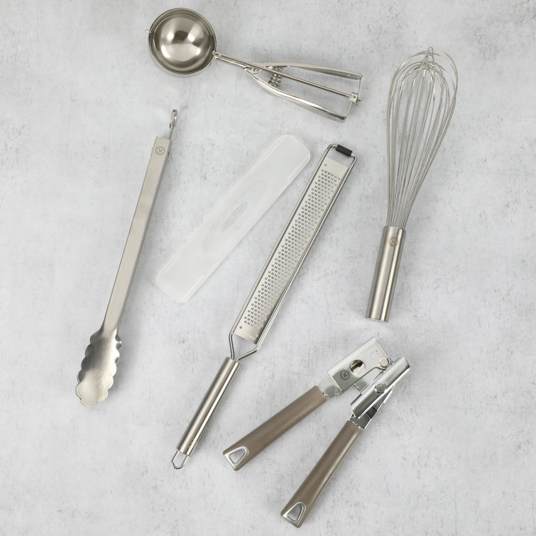 Martha Stewart Everyday Silicone Kitchen Scraper Utensil In Grey