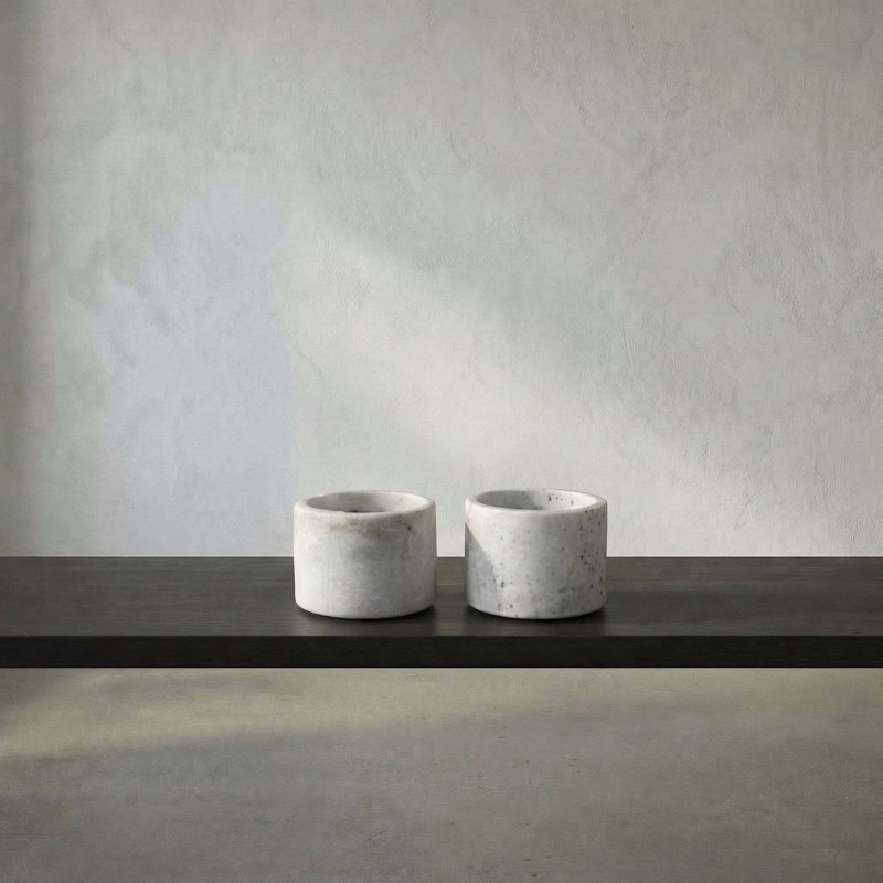Syma Votive Candle Holder, White