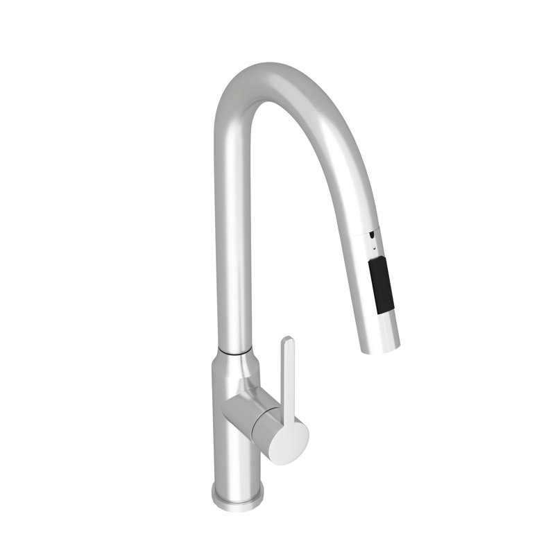 Modern Pull-Down Faucet For Kitchen Use - 18.67" In Brushed Nickel Finish Construction, Brushed Nickel