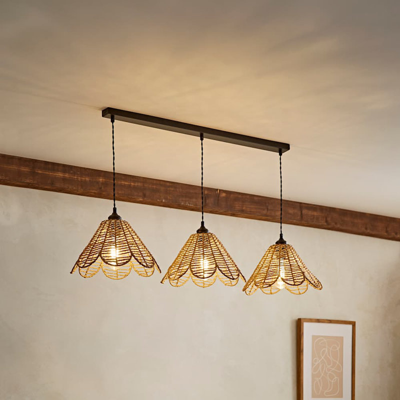 3 - Light Matte Black Pendant, No