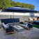 Gertha 9' x 12' Rectangular Double Top Cantilever Tilting Umbrella with Base and 360° Rotation