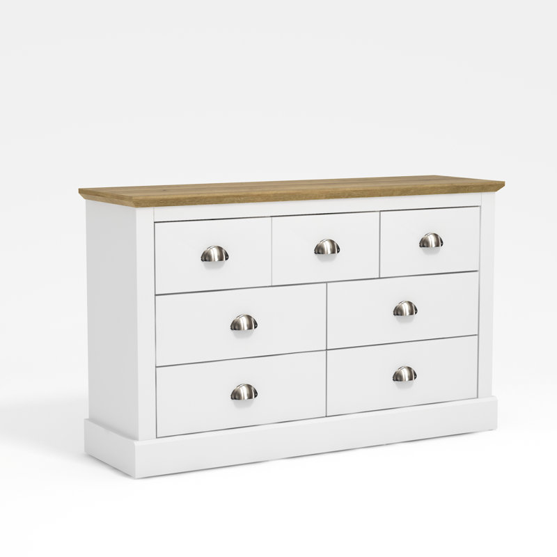 Sufy Octave 7 Drawer Chest, White