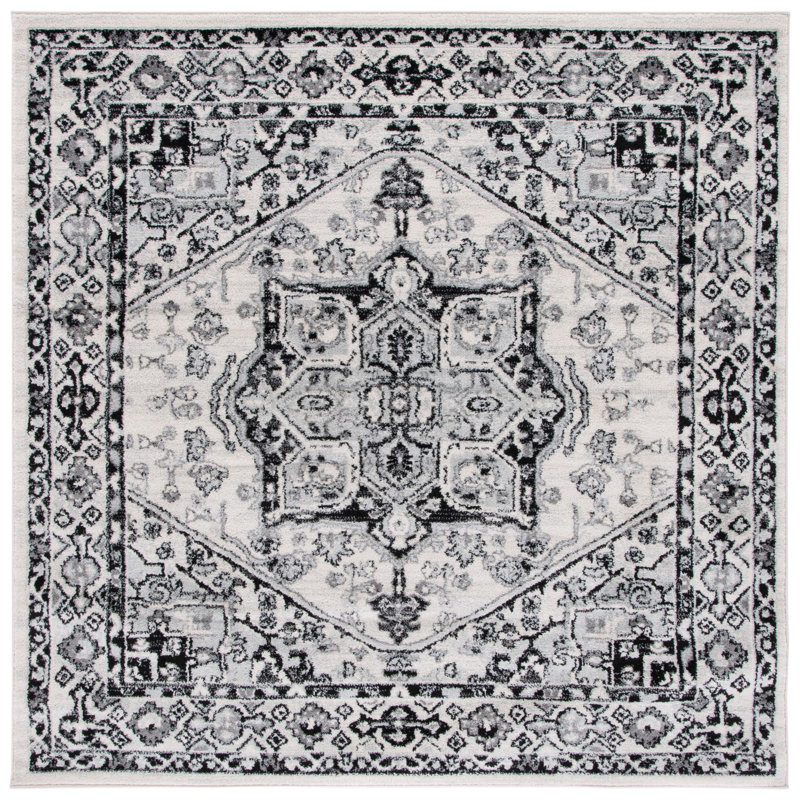 Tulum Performance Oriental Rug, Square 6'7"
