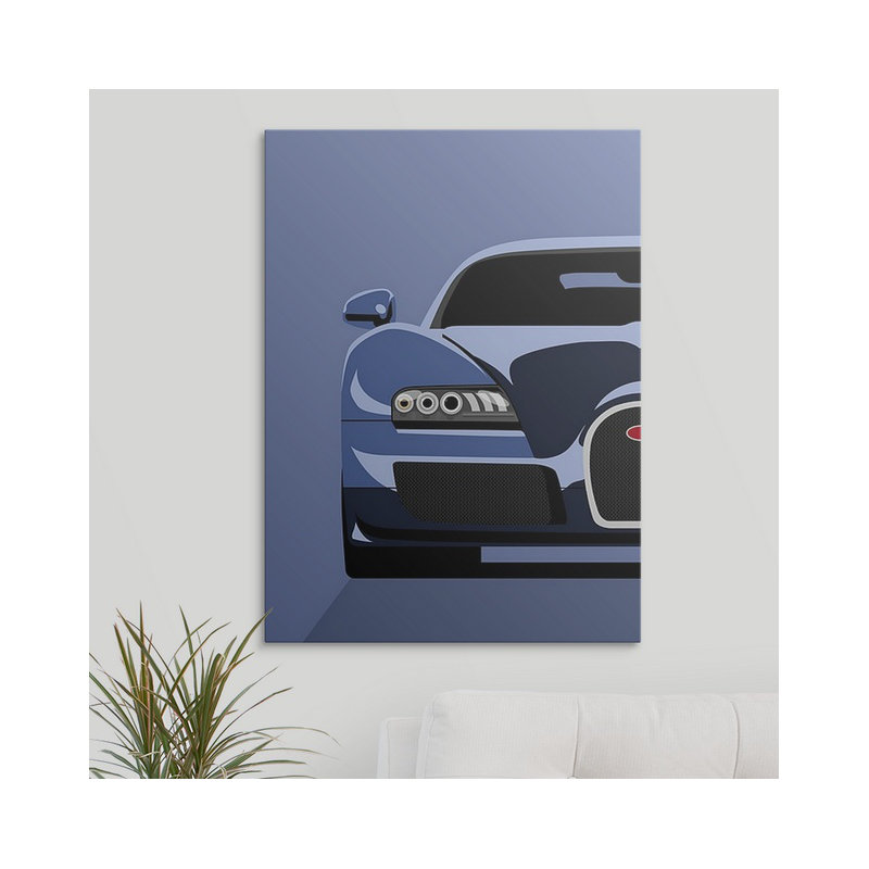«Bugatti Veyron» par Francy, impression, H 24 po x l 18 po x P 1,25 po, Toile