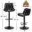 Adjustable Swivel 24"-33" Height Rhombus Leather Bar Stools with Back for Kitchen Island-1842835489-1842835494