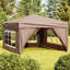 Aliodija 3m x 3m Steel Patio Gazebo-1901186544
