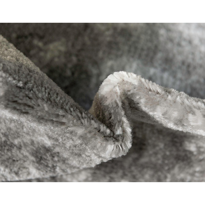 Tapis floral Brandt, Rectangle 3 pi 3 po x 5 pi 3 po, Gris foncé