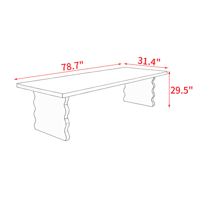 Katsuji, 29.5"H x 78.7"L x 31.4"W