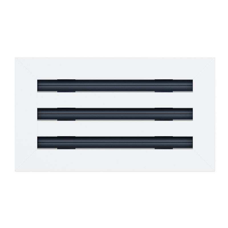 Linear Metal Wall Surface Vent Cover, 12" L x 6" W