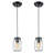 Camelot 2 - Light Matte Black Jar Pendant