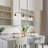 Lumoira 3 - Light Linear Kitchen Island Pendant With Hammered Globe Glass Shade-708867426