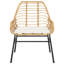 Chaises de patio 2 pièces avec coussins poly rotin-2074514274