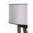 Scandinavian Floor Lamp, Wooden Body with Fabric Cap, 59.1 inches Tall | Cap Diameter: 17.7 inches, Foot Diameter: 16.9 inches | Walnut & Grey Colors, On/Off Switch, E27 Socket, Max 40W | Stylish & Modern Lighting Solution-1700356900