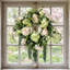 Couronne d'hortensia et d'eucalyptus 20 po