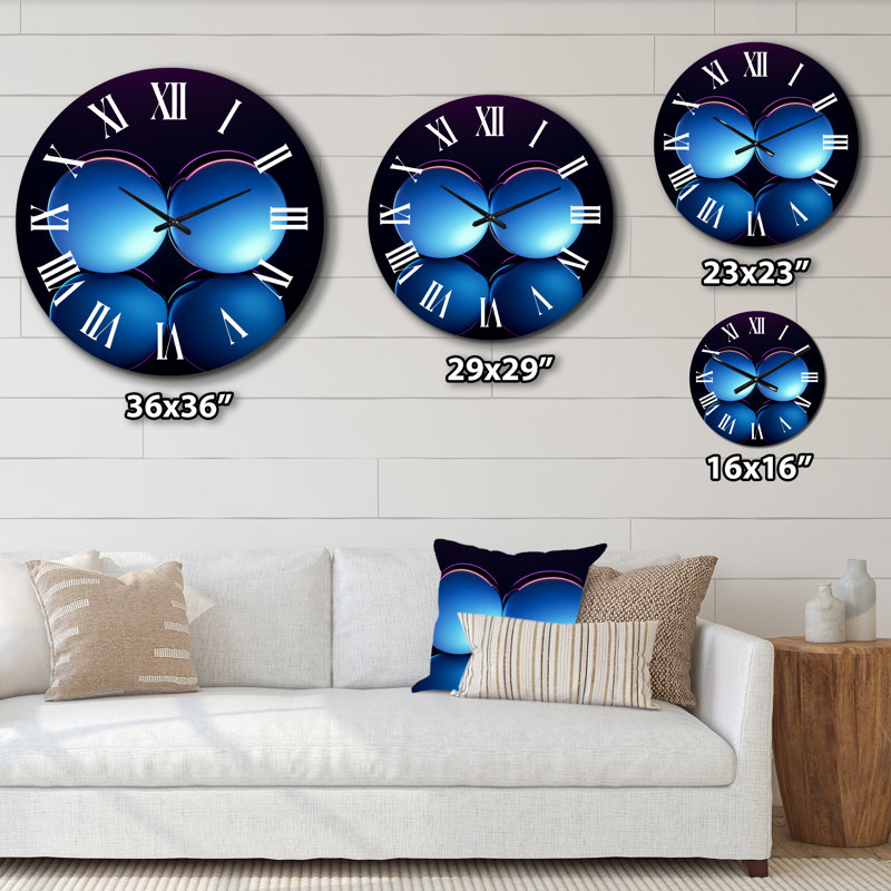 Horloge murale en métal, Moyenne