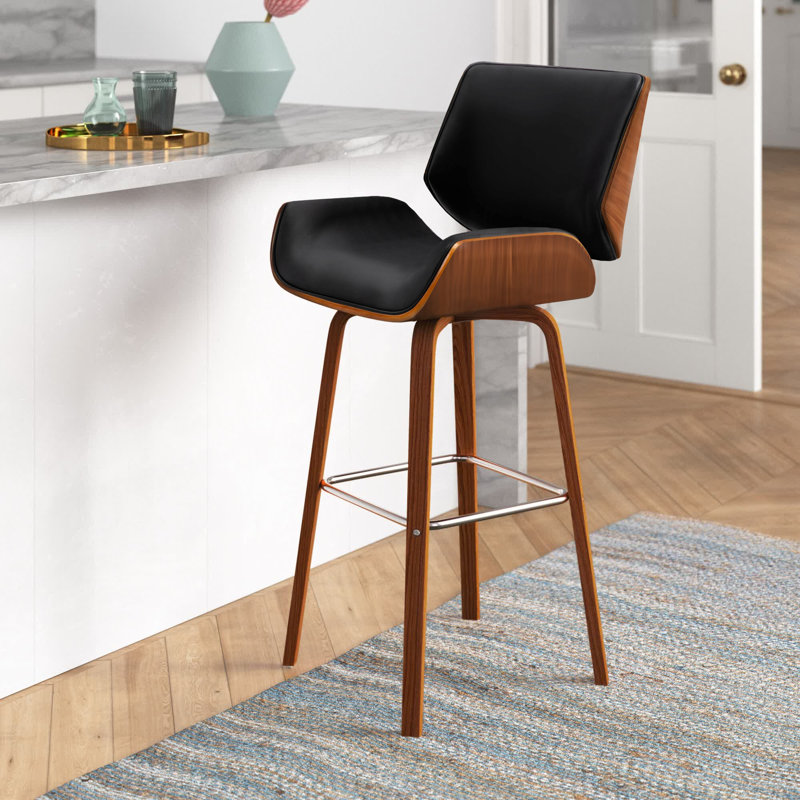 Tabouret tournant 29,92 "Borica, Noir