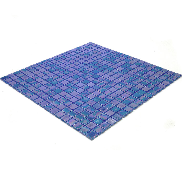 Skosh 0.6" x 0.6" Glass Grid Mosaic Wall & Floor Tile