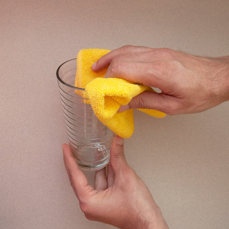SILVADUR Antimicrobial Cleaning Cloth (Pack of 12), Yellow