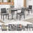 Modern Dining Chair with Metal Legs-949802787