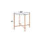 Veises Clear Glass Top With Champagne Finish End Table