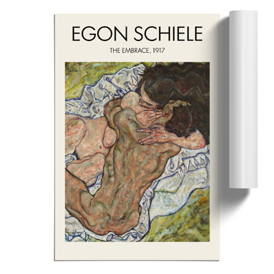 The Embrace Print by Egon Schiele - Frameless Print