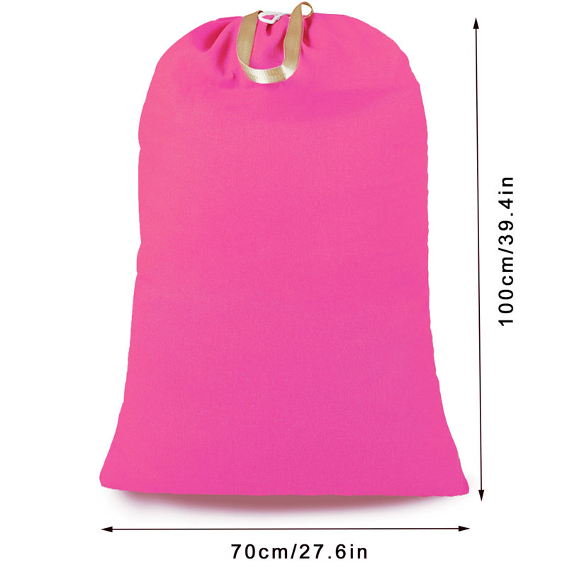 Sac à linge en tissu, Rose vif