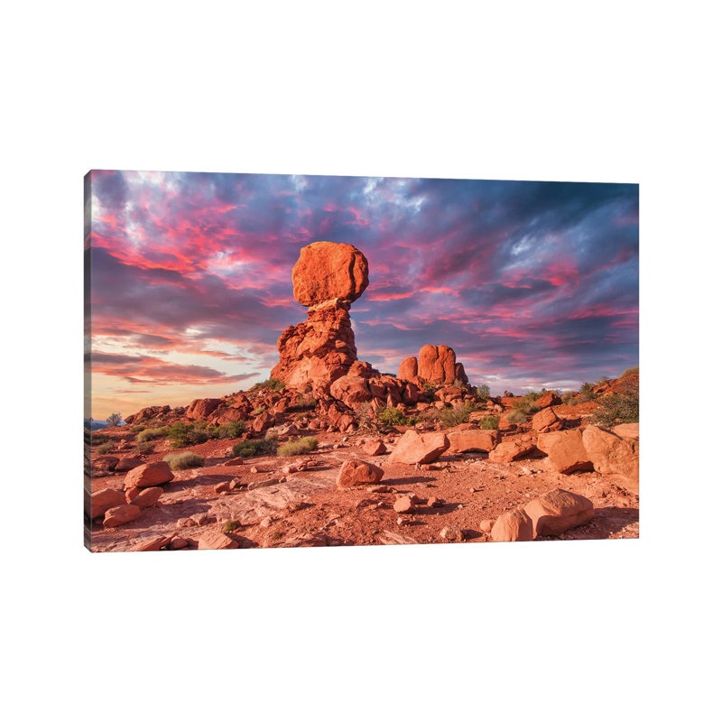 Balanced Rock by Mark Paulda - Print on Canvas, Wrapped Canvas, 20.32cm H x 30.48cm W x 1.91cm D
