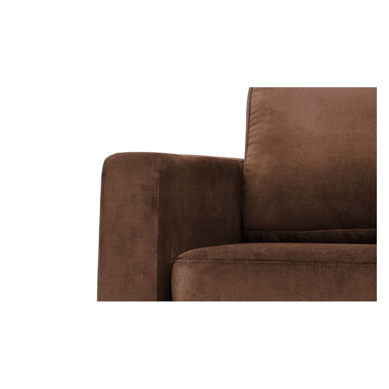 Lioni 3 Seater Velvet Sofa, Brown