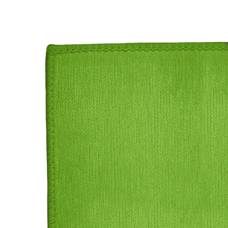 Tapis rayé vert aurore / bleu minuit / bleu lac, Rectangle 2 pi x 3 pi