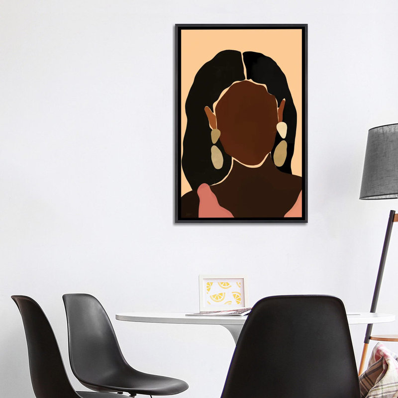 « Monae » par Bria Nicole-impression d’art graphique, Pas de tapis, H 40 po x l 26 po x P 1,5 po