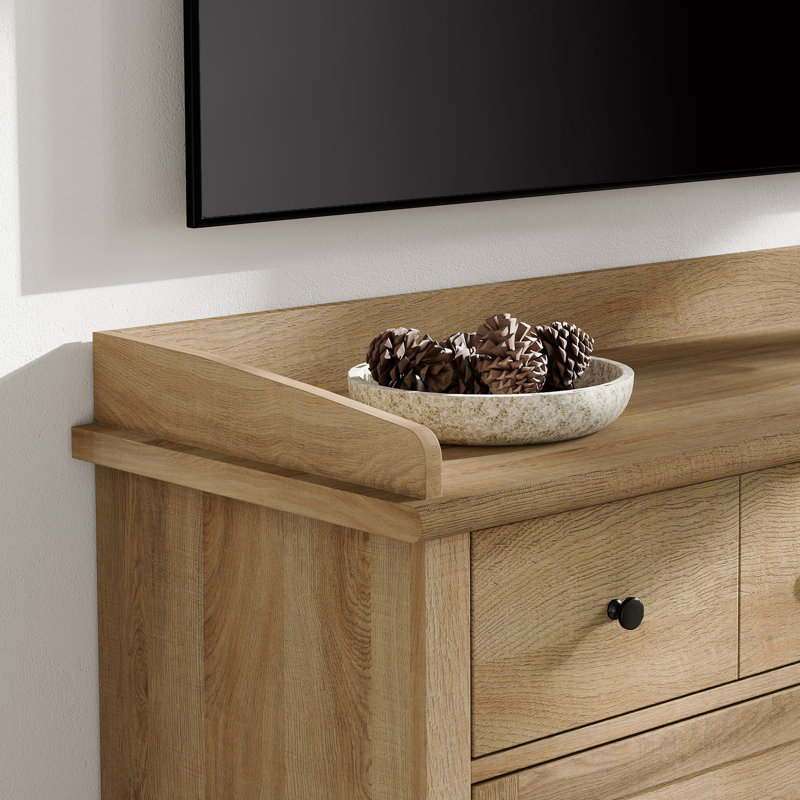 Farmhouse Dresser With 12 Drawers For Bedroom, Oak