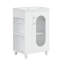 Meuble-lavabo de 20 po avec lavabo, tablette ajustable avec armoire blanche et gel coiffant pour le visage