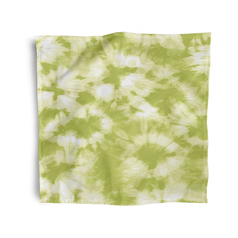 Leviner Polyester Abstract Square Napkin, Green