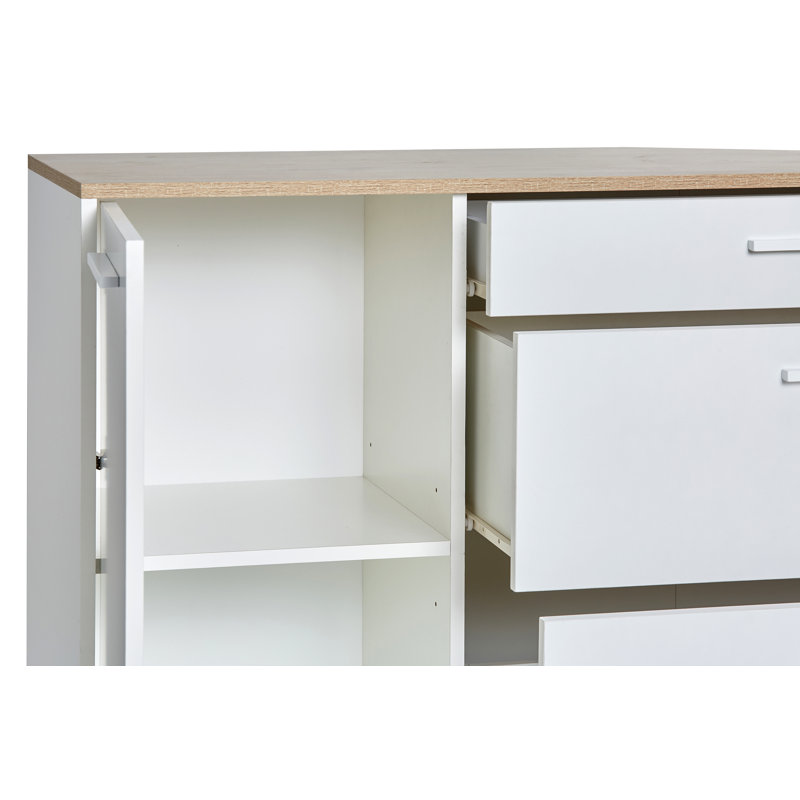 Lehane Solid Wood 120cm W 2 - Drawer Chest of Drawers