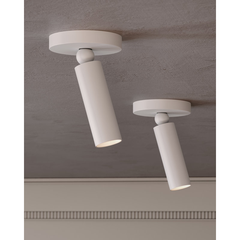 Luxe 1 - Light LED Flush Mount, Marble