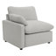 Canapé inclinable électrique deux places Hollander gris avec accoudoirs rembourrés et design transitionnel