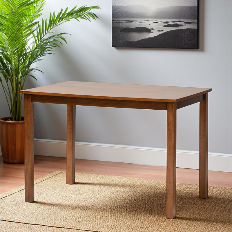 Empress 43-Inch Natural Brown Finished Wood Dining Table, 28.84"H x 43.03"L x 27.4"W, Brown