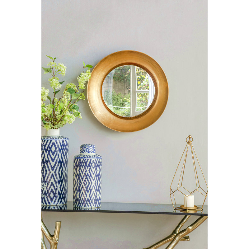 Miroir mural D18,7 x 3,9 po avec éclairage DEL